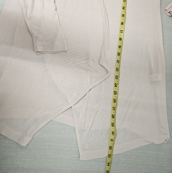 J.Jill Wearever Collection Cardigan‎ Small Petite Blush Pink Drape Front - Picture 8 of 8